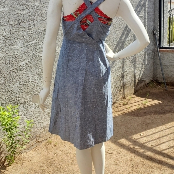 MADEWELL Button Front Chambray Tank Dress - Picture 6 of 9